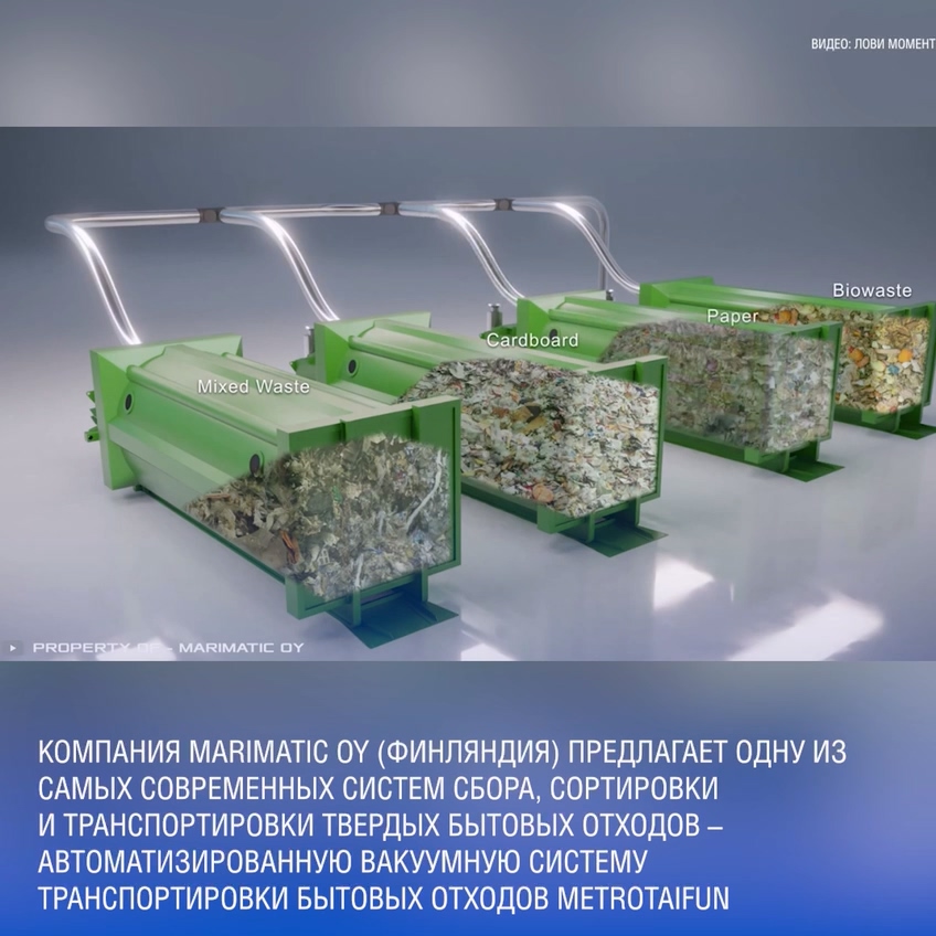 Финская компания MariMatic разработала решение для раздельного сбора твердых бытовых отходов