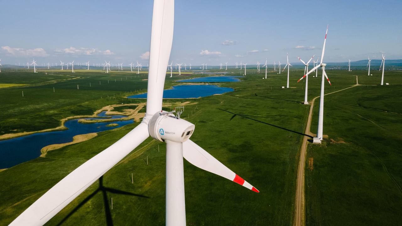 Ветропарки Росатома выработали более полутора миллиарда киловатт-часов электроэнергии с начала года