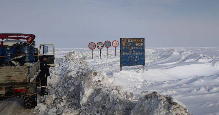 На Чукотке открылся самый длинный 120-километровый зимник 